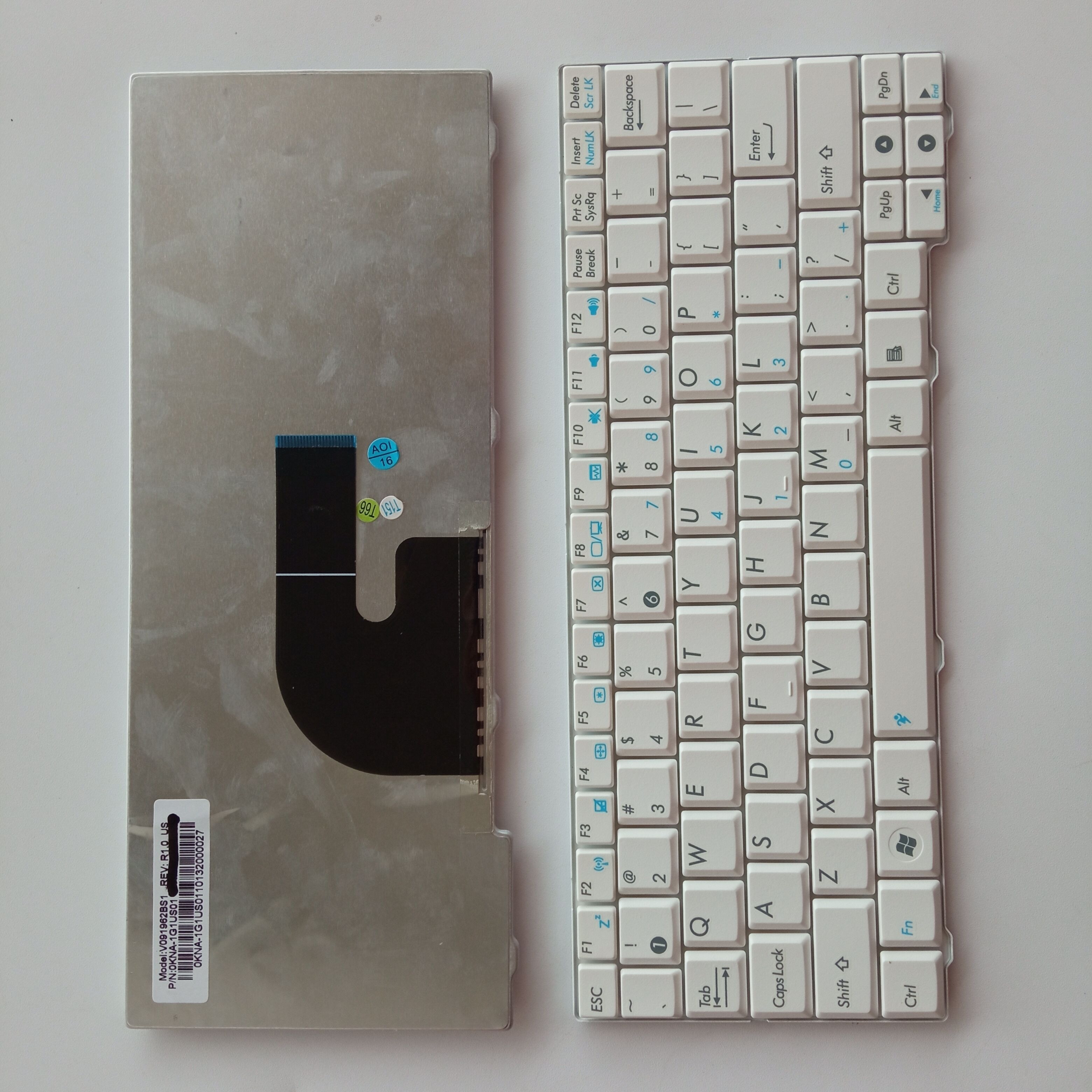 Picture of New Replacement Laptop Keyboard For ASUS EPCMK90 WHITE US Layout
